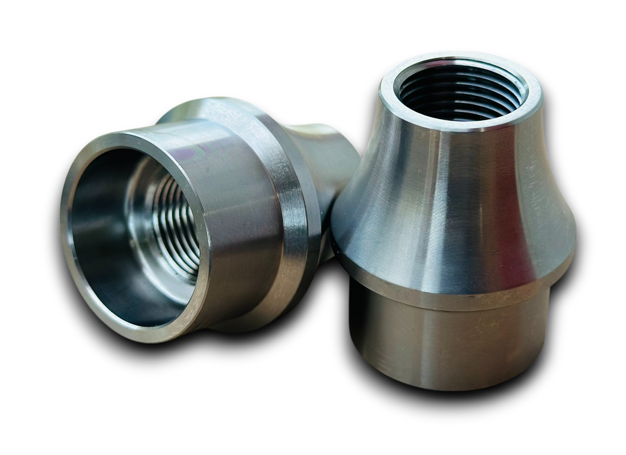 Titanium 1 1/2 x .125 Threaded Tube Adapter | 3/4-16 (Right Hand)