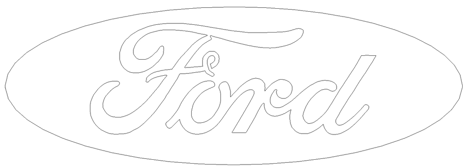 FORD LOGO dxf ford-logo-dxf