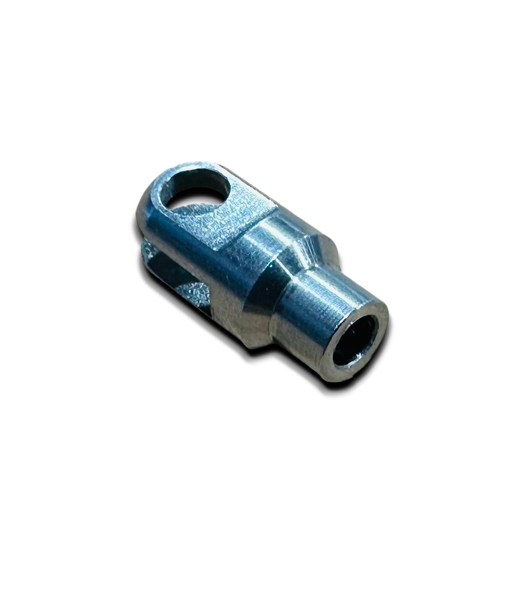 Titanium Slot Clevis | 3/8" x .050 Tube | 3/16" Bore | 1/8" Wide Slot