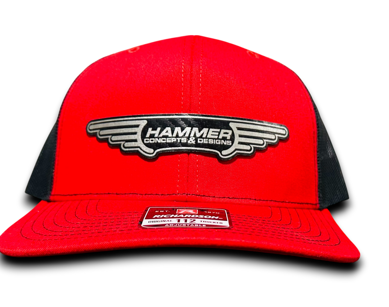 HC&D Carbon Logo Snapback Hat (Red)