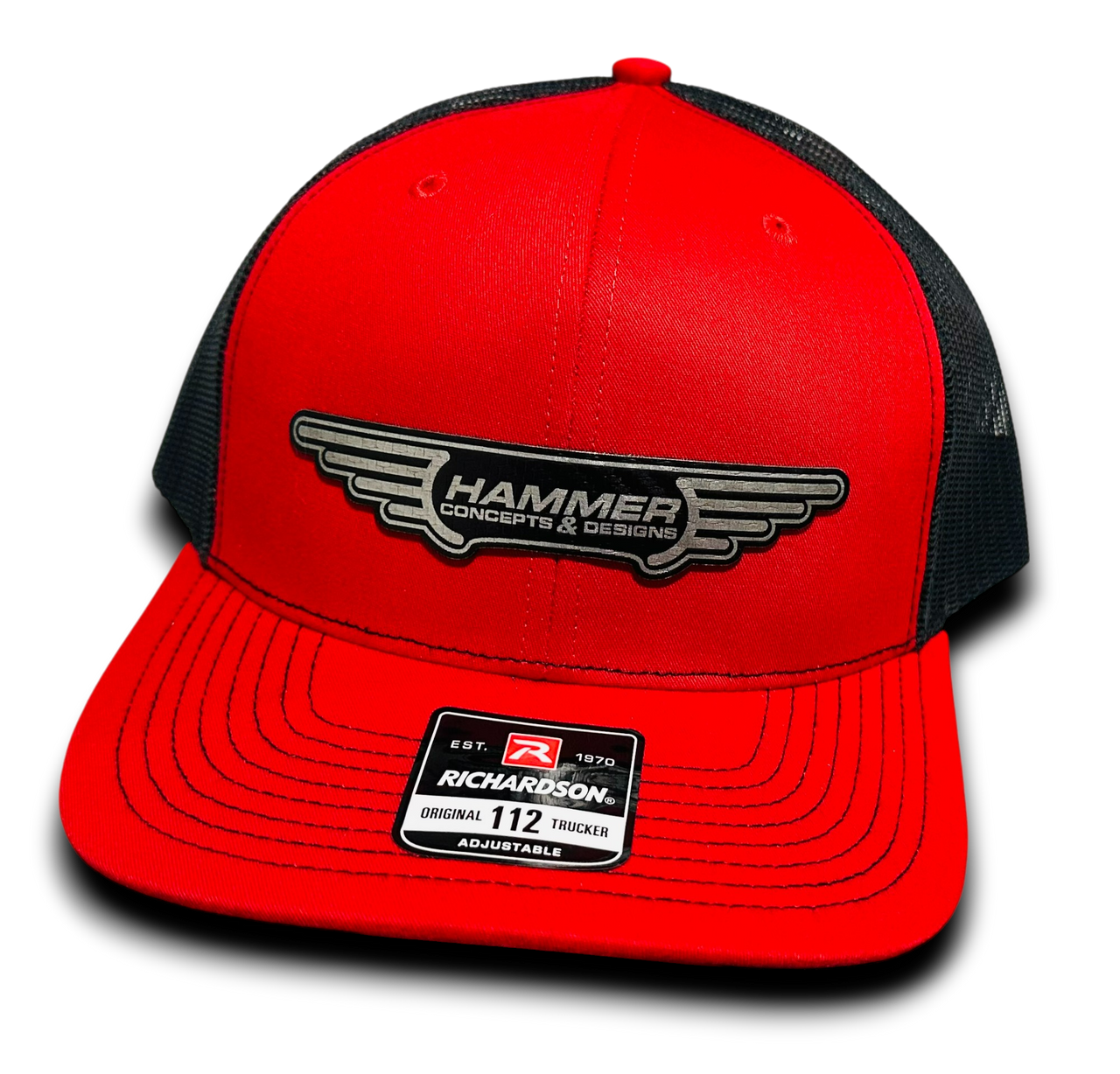 HC&D Carbon Logo Snapback Hat (Red)