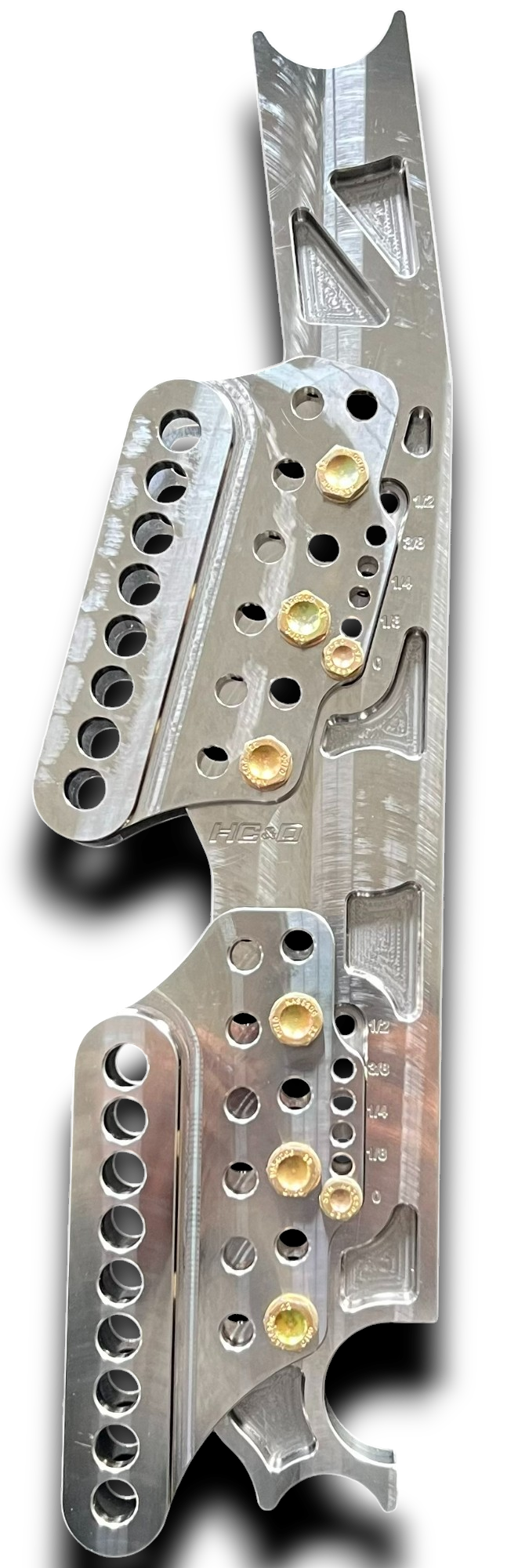 Billet Adjustable 4 Link Chassis Heim Brackets (Extended 2 holes)