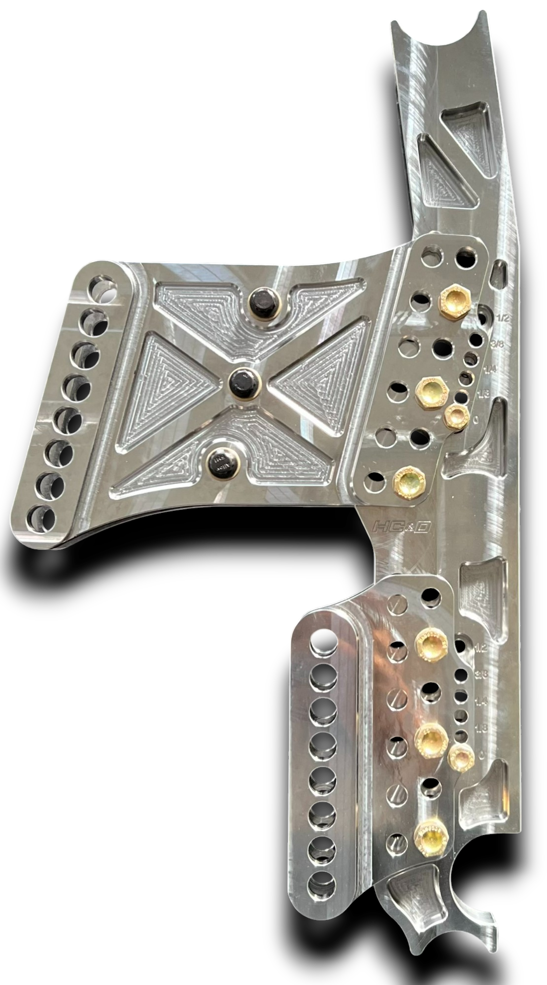 Billet Adjustable Low Prep 4 Link Chassis Conversion Brackets