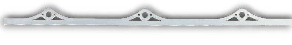 Light Weight #5 Scalloped Dzus Mounting Strip