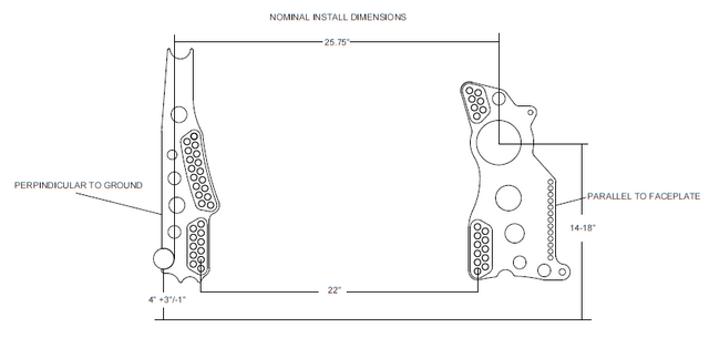 Mild 4 Link Chassis Brackets