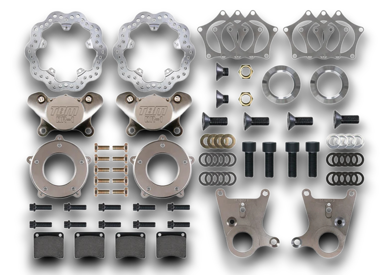 TBM AFCO / Menscer(Mono-Twin Tube) / Santhuff’s 8° & 15° Strut Degree Strut Front Spindle Mount Drag Brakes 001-0208