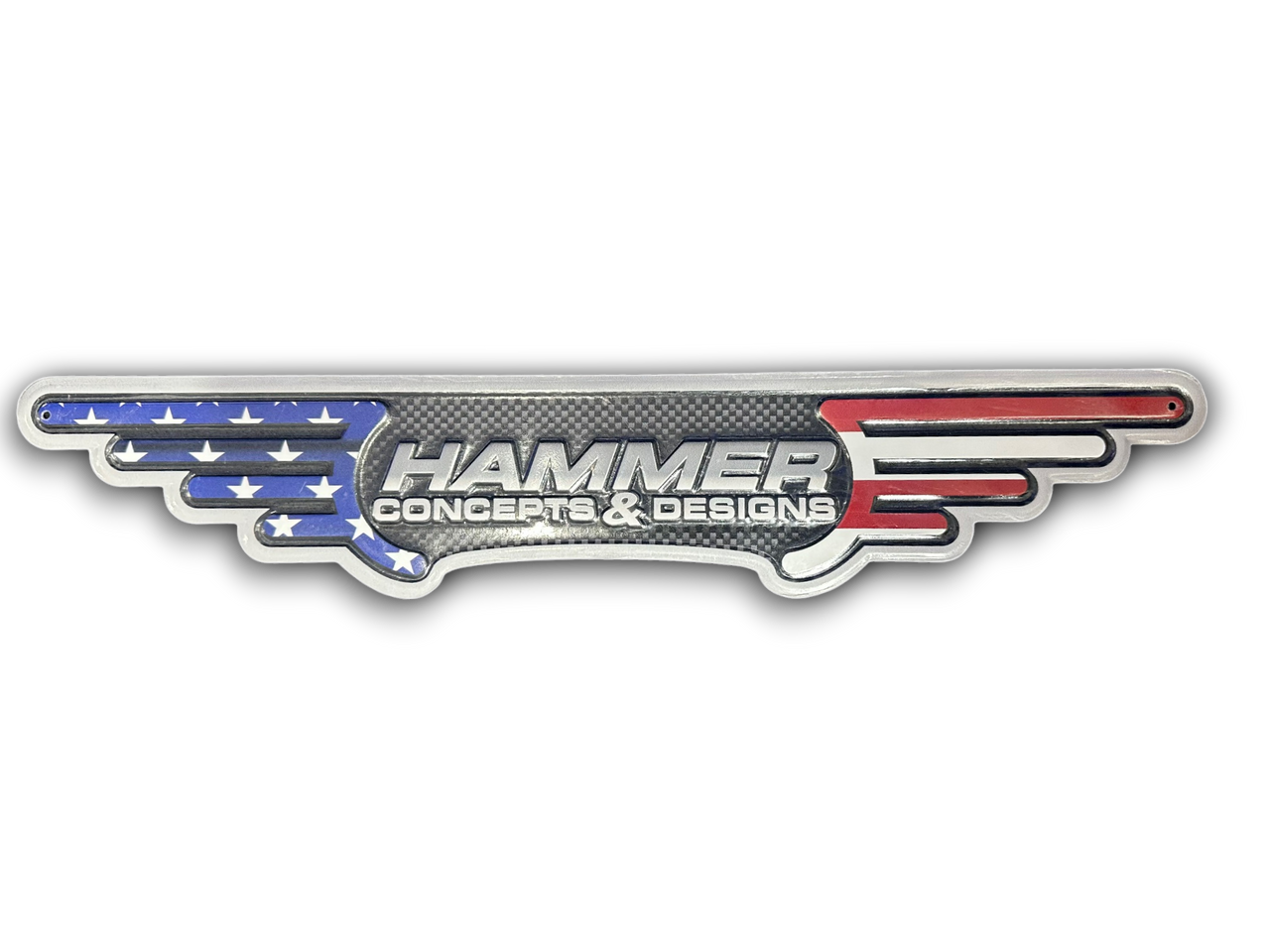 HC&D Stamped Metal Sign