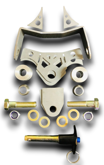 Parachute Dual Spread Mount w/Pushbar Receiver