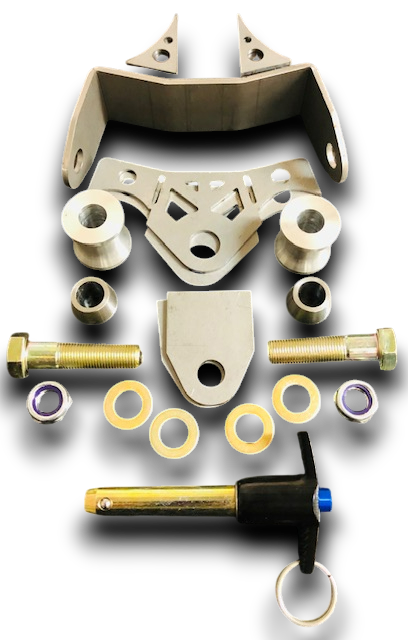 Parachute Dual Spread Mount w/Pushbar Receiver