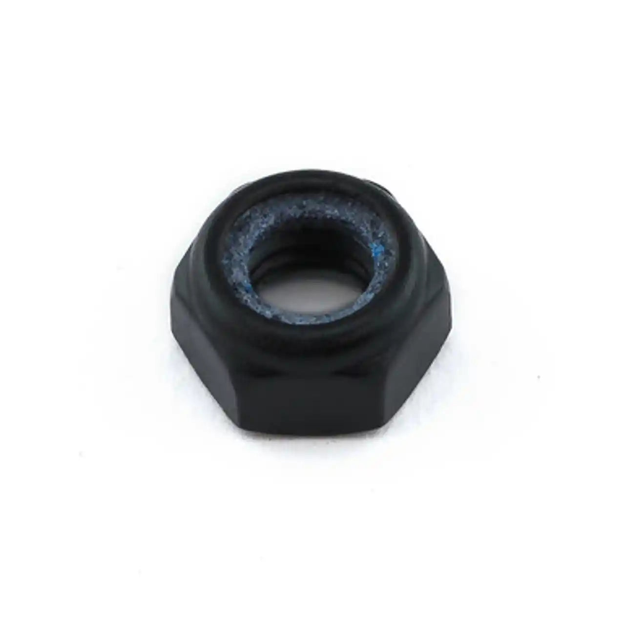 8-32 Aluminum Black Hex Thin Nylon Lock Nut (10pk)
